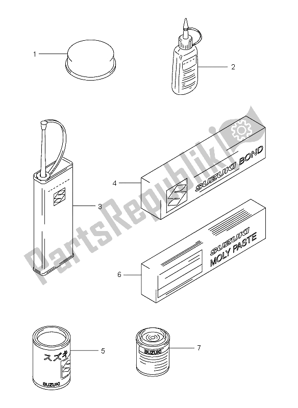 All parts for the Optional of the Suzuki TL 1000R 2000