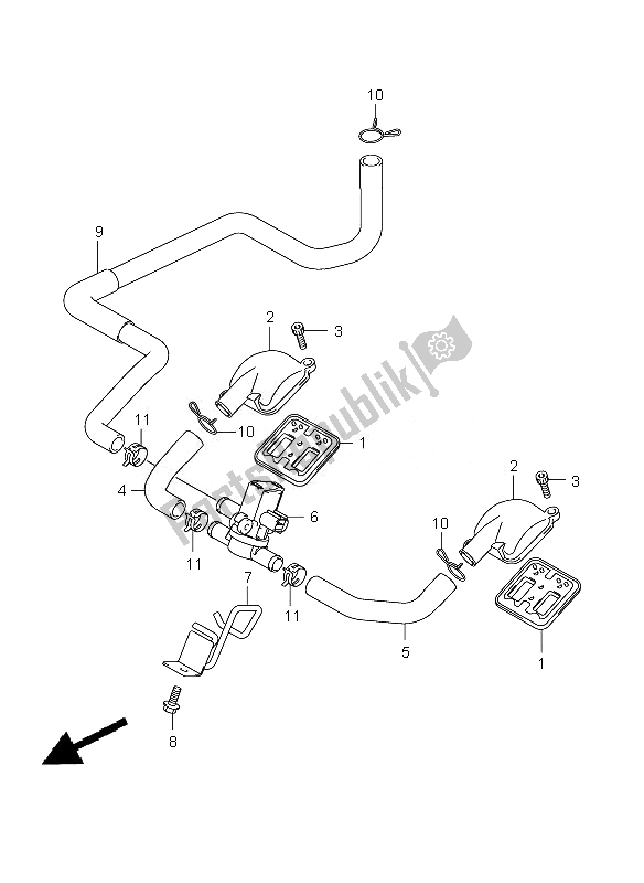 Todas las partes para 2do Aire de Suzuki GSX 1300 BKA B King 2010