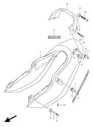 cubierta trasera del asiento (gsf1200s)