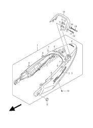 couverture de queue de siège (gsf650-u-a-ua)