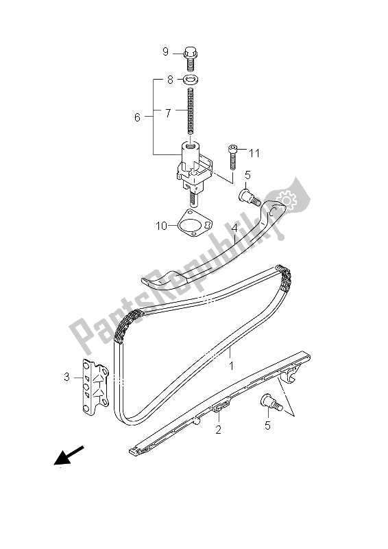 Todas as partes de Corrente De Cam do Suzuki Burgman AN 400 AZA 2012