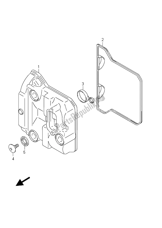 Todas las partes para Cubierta De Tapa De Cilindro de Suzuki Burgman AN 400 AZA 2011