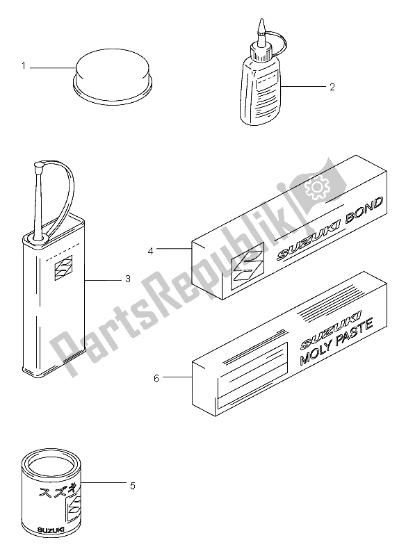 Tutte le parti per il Opzionale del Suzuki VS 800 Intruder 2003