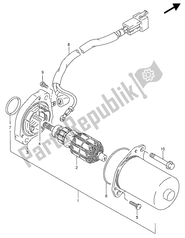 Alle onderdelen voor de Start De Motor van de Suzuki RG 125 FU 1994