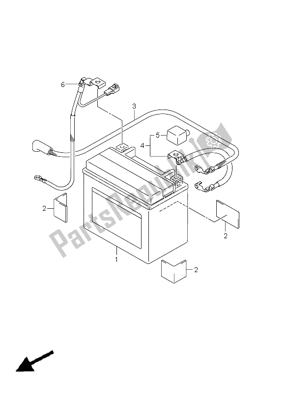 All parts for the Battery (gsx1300ruf E19) of the Suzuki GSX 1300R Hayabusa 2011