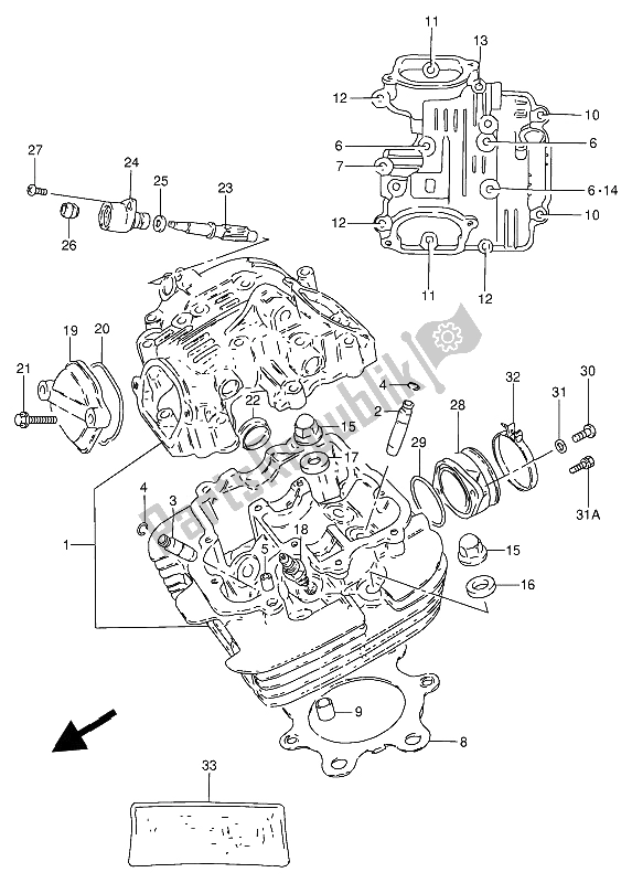 Toutes les pièces pour le Culasse du Suzuki GN 250 1990