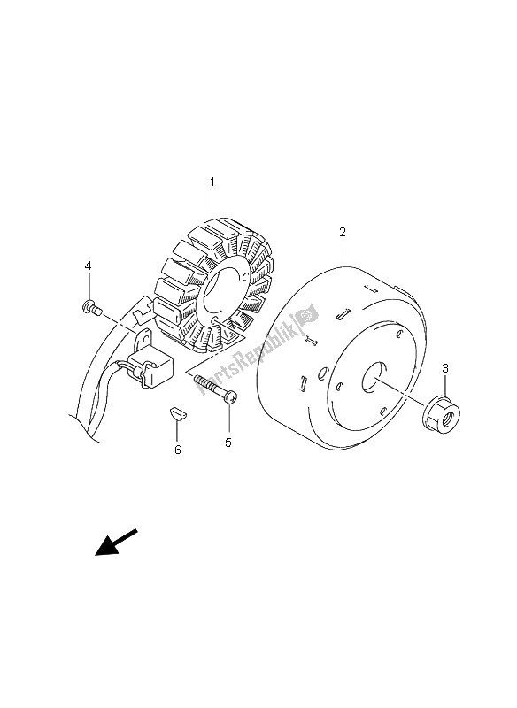 Tutte le parti per il Magnete del Suzuki UH 125 Burgman 2006