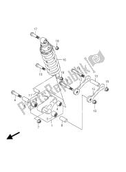 palanca de amortiguación trasera (gsr750a e24)