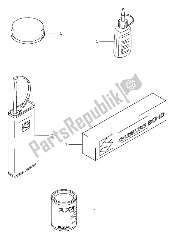 Wszystkie części do Opcjonalny Suzuki RM 125 2002