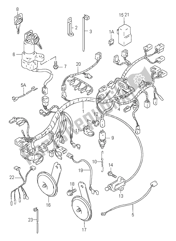 Todas las partes para Arnés De Cableado de Suzuki RF 900R 1995