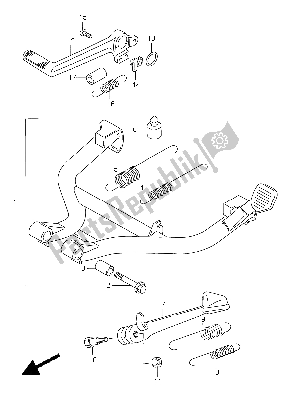 Todas las partes para Estar de Suzuki GSF 1200 Nssa Bandit 1998