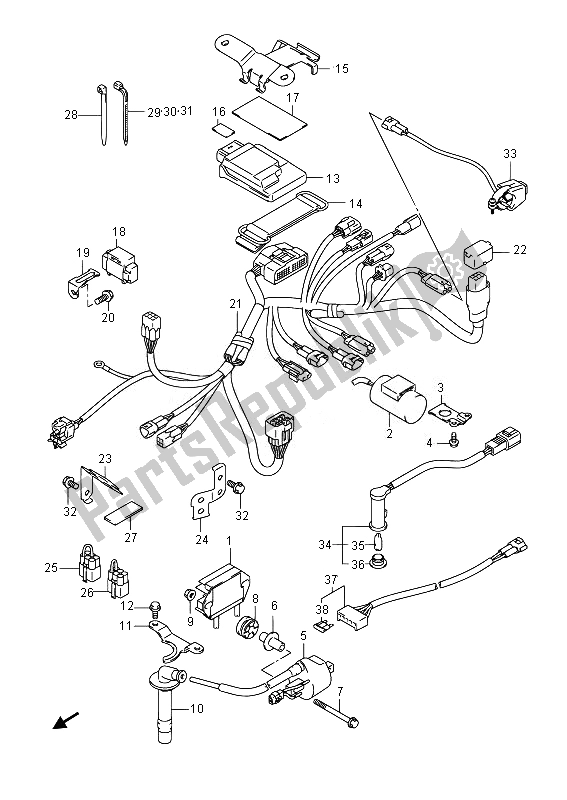 Tutte le parti per il Elettrico del Suzuki RM Z 250 2014