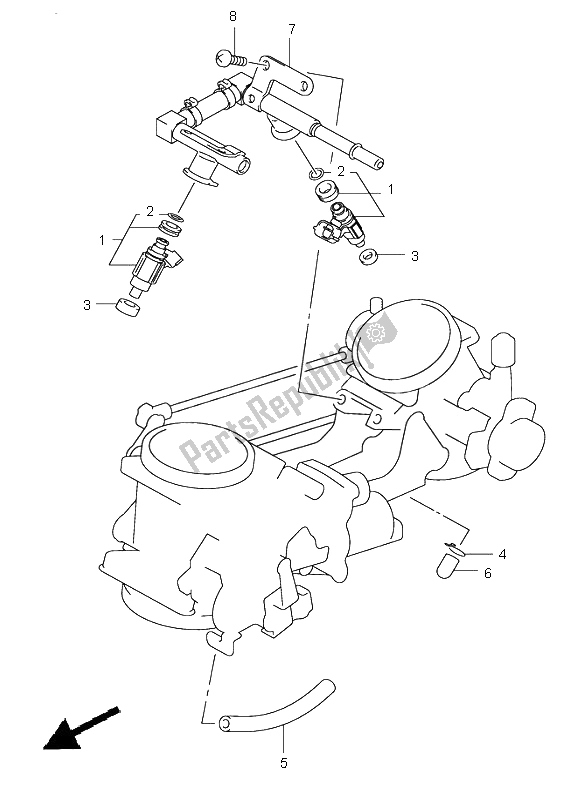 Todas las partes para Ajuste Del Cuerpo Del Acelerador de Suzuki SV 650 NS 2006