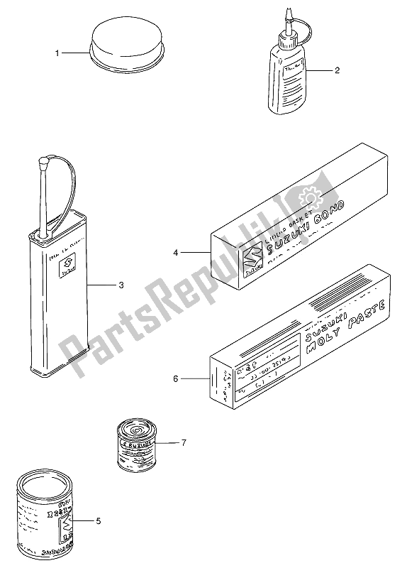 All parts for the Optional of the Suzuki VS 800 GL Intruder 1992