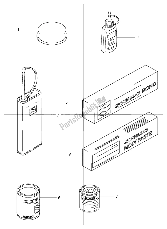 All parts for the Optional of the Suzuki GSX 1200 Inazuma 2001