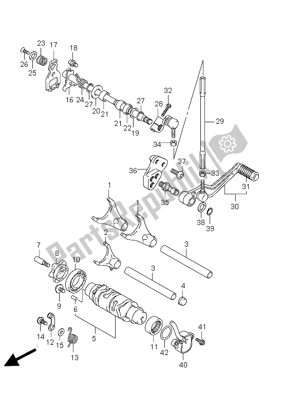 Todas las partes para Cambio De Marchas de Suzuki GSX R 1000 2012