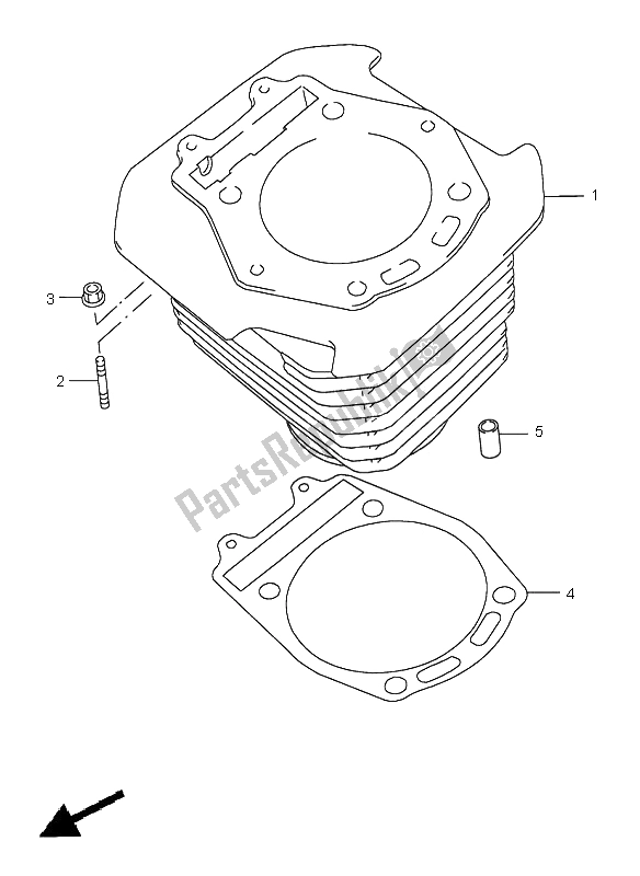 Toutes les pièces pour le Cylindre du Suzuki DR 650 SE 2000