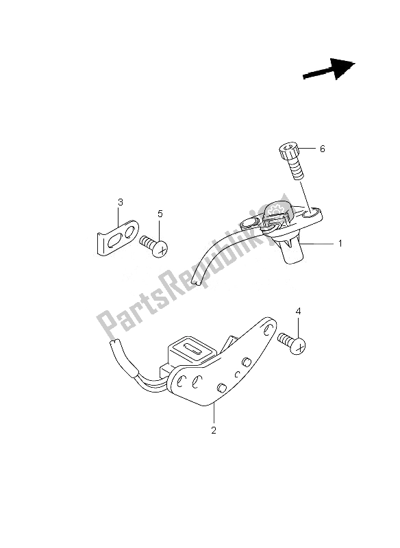 All parts for the Signal Generator of the Suzuki GSX R 1000 2007