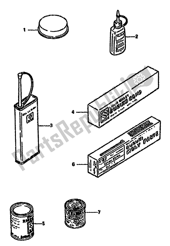 Todas las partes para Opcional de Suzuki GSX 750F 1993