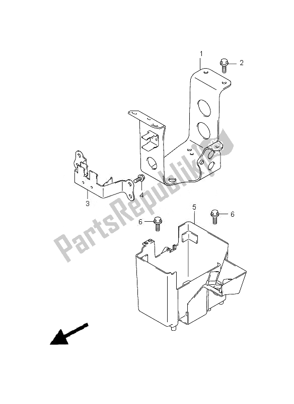 Toutes les pièces pour le Support De Batterie du Suzuki C 1800R VLR 1800 Intruder 2010