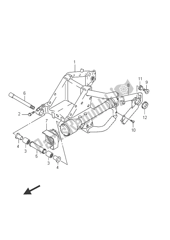 Wszystkie części do Tylne Rami? Wahad? Owe Suzuki C 1800R VLR 1800 Intruder 2011