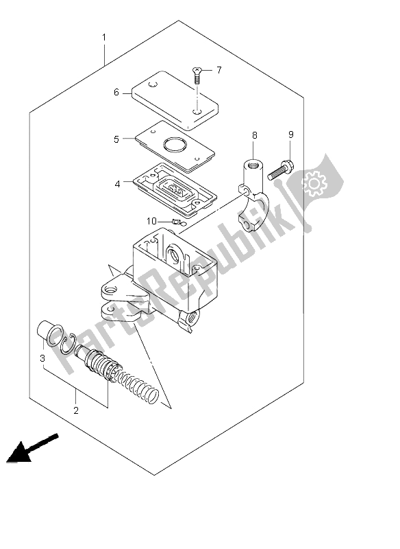 Todas las partes para Cilindro Maestro Delantero de Suzuki GSX 1400 2004