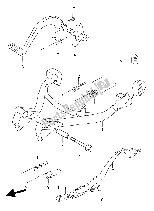 Tutte le parti per il In Piedi del Suzuki GSX 600F 1998