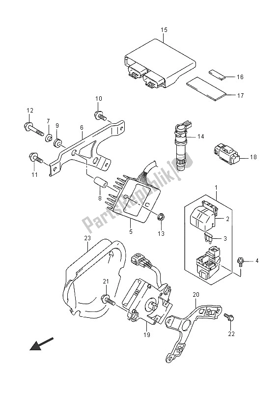 All parts for the Electrical (gsx-r1000a) of the Suzuki GSX R 1000A 2016