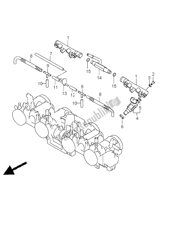 Wszystkie części do W?? I Z?? Cze Korpusu Przepustnicy Suzuki GSX 650 FA 2011