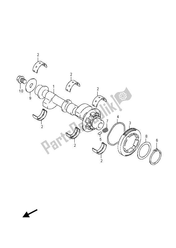 Tutte le parti per il Manovella del Suzuki GW 250F Inazuma 2015