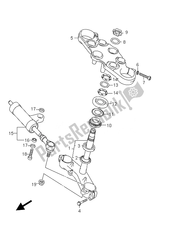 Todas las partes para Amortiguador De Dirección Del Soporte de Suzuki GSX 1300 RZ Hayabusa 2007