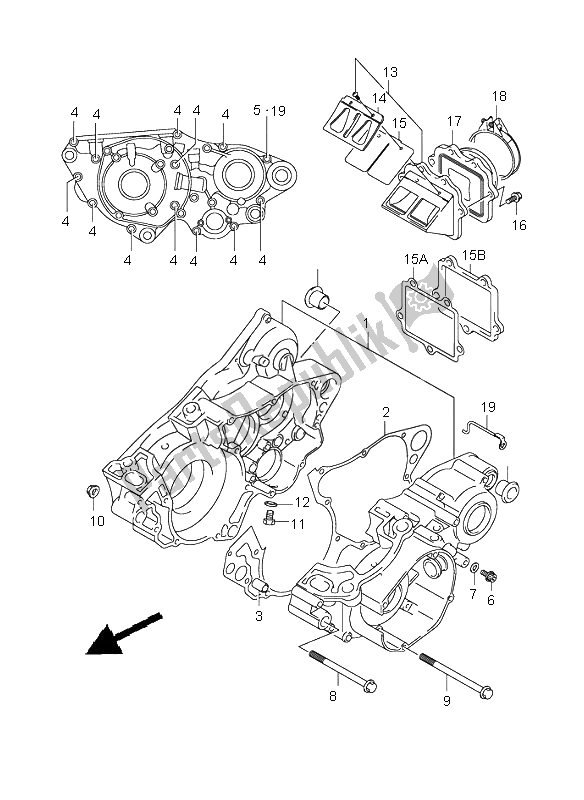 Tutte le parti per il Carter del Suzuki RM 250 Z 2006