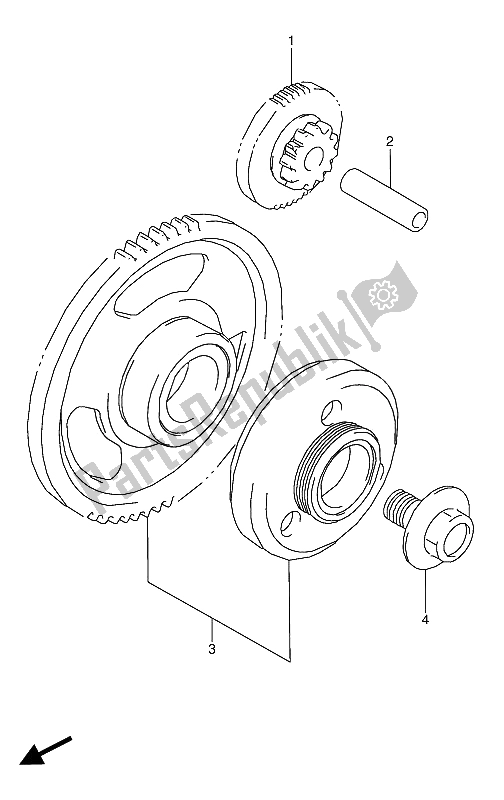 Todas las partes para Embrague De Arranque de Suzuki GSX 600 FUU2 1990