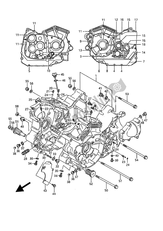 Alle onderdelen voor de Carter van de Suzuki VS 1400 Glpf Intruder 1990