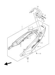 cubierta trasera del asiento (gsf1250-a)