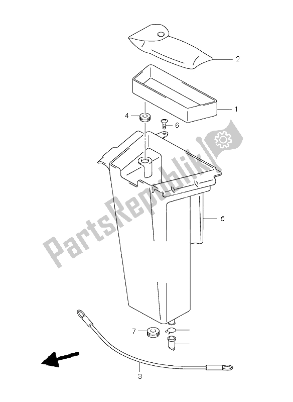 Tutte le parti per il Deposito Bagagli del Suzuki VL 250 Intruder 2004