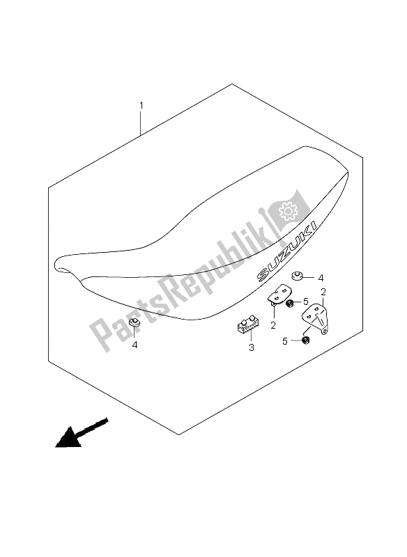 Tutte le parti per il Posto A Sedere del Suzuki DR 125 SM 2009