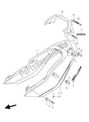 cubierta trasera del asiento (gsf600z)