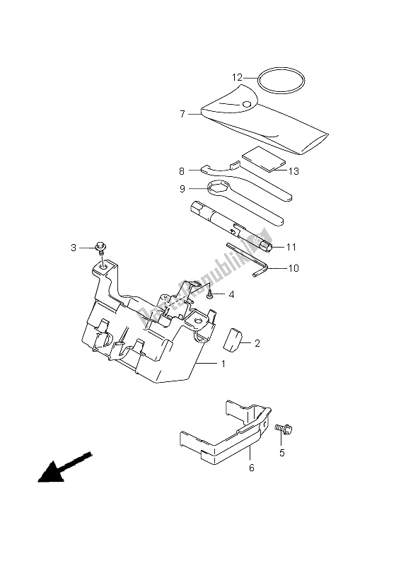 Todas las partes para Caja Manual de Suzuki GSF 650 Nsnasa Bandit 2010