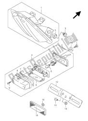 lâmpada traseira (sv1000s-s1-s2)
