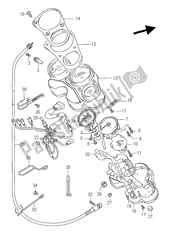 Wszystkie części do Pr? Dko? Ciomierz Suzuki GSX R 1100W 1997