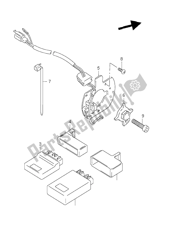 Tutte le parti per il Generatore Di Segnale del Suzuki GSF 600 NS Bandit 2003