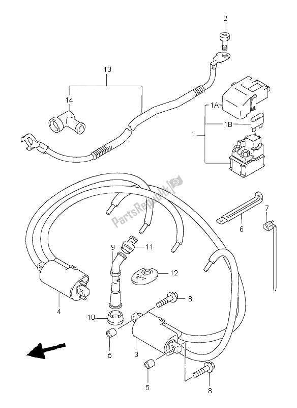 Todas las partes para Eléctrico de Suzuki GSX 750F 1998