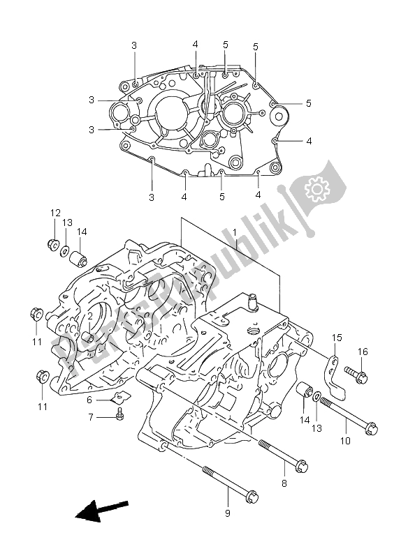 Tutte le parti per il Carter del Suzuki DR 125 SE 2000