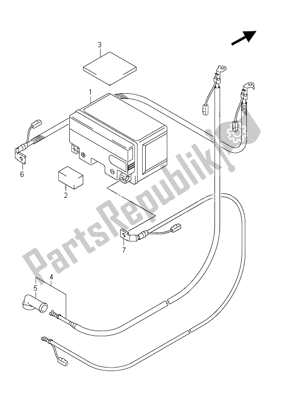 Toutes les pièces pour le Batterie (an400za E51) du Suzuki Burgman AN 400 AZA 2011