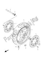 roda dianteira (gsf650su)