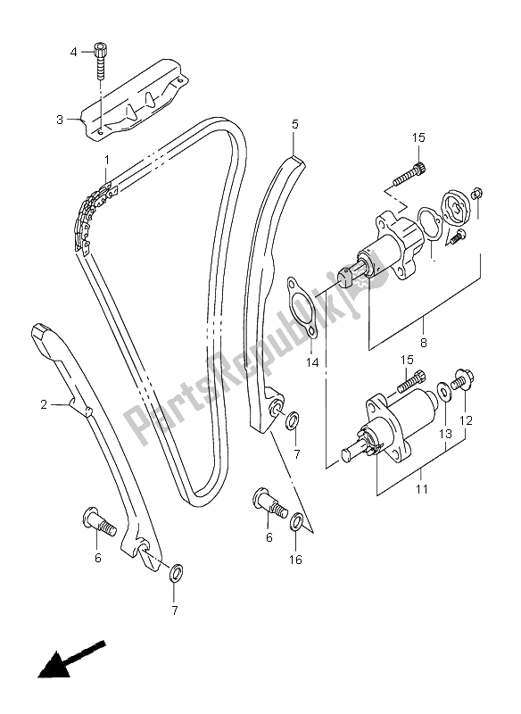 Todas las partes para Cadena De Levas de Suzuki GSX R 600 2000