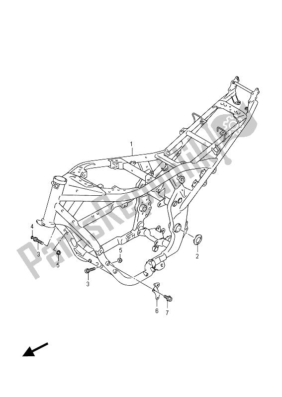 Wszystkie części do Ramka (gsf650) Suzuki GSF 650 Sasa Bandit 2012