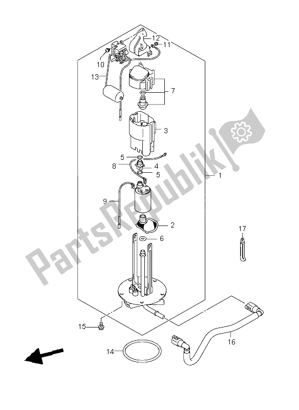 Todas las partes para Bomba De Combustible de Suzuki DL 650A V Strom 2009