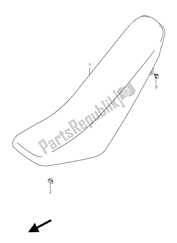 Alle onderdelen voor de Stoel van de Suzuki DR Z 125 SW LW 2003